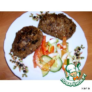 Рубленые зразы с грибами