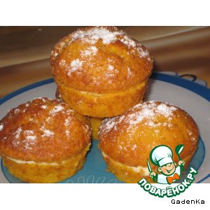 Морковно-медовые маффины с кремом