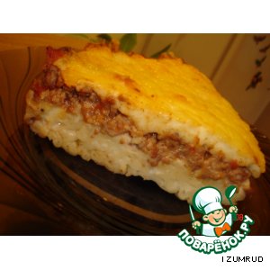 Запеканка с фаршем и макаронами