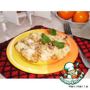 Крученики мясные со стручковой фасолью