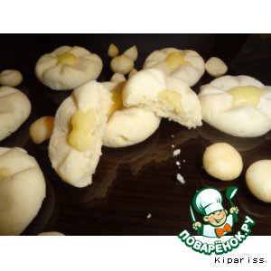 Лимонное печенье  с орехами макадамия