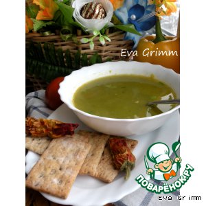 Суп из брокколи на копченой курице
