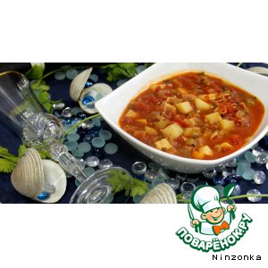 Суп из моллюсков "Манхаттен"-Manhattan clam chowder