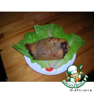 Рулет из свиной щeчки