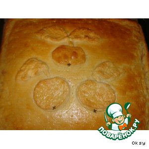 Слоеный пирог  "Яблоки с корицей"
