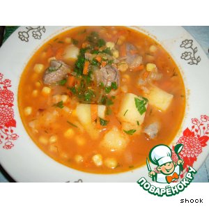Суп с кукурузой