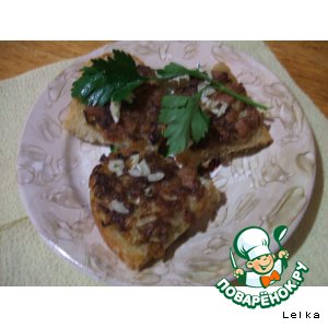 Гренки с салом