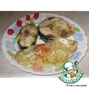 Пеленгас с овощами