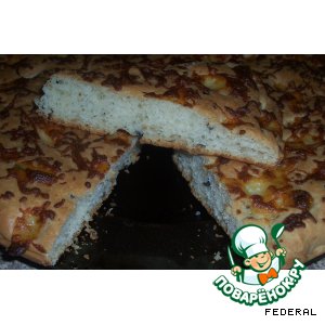 Фокачча с сыром и оливками
