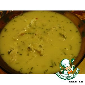 Супчик с соевым соусом и сыром
