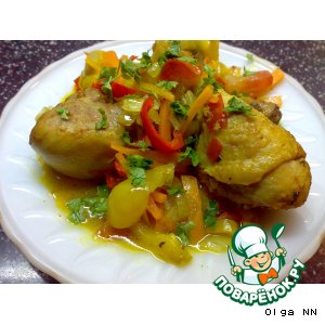 Курочка с карри и овощами