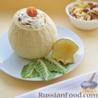 Овощное рагу с мясом в тыкве-кувшинчике