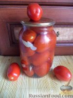 Соленые помидоры с чесноком
