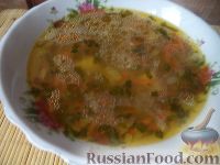 Простой овощной супчик с гречкой