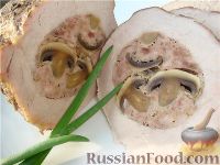 Запеченая фаршированная свинина