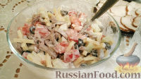 Салат с говяжьим языком
