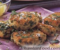 Картофельные котлеты с кинзой и сыром