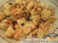 Жареная цветная капуста в кляре