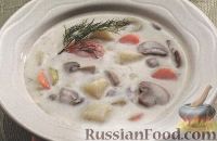 Сливочный суп с грибами