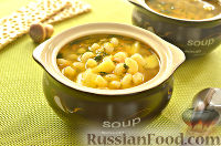 Постный суп с фигурными макаронами