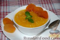 Рисовый суп для детей, с курагой