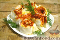 Рулет из лаваша с беконом и сыром