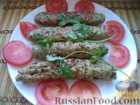 Люля-кебаб из курицы и свинины