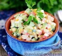 Салат с крабовыми палочками