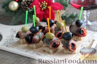 Канапе с беконом и черносливом