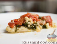 Тилапия с помидорами и базиликом (в духовке)