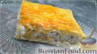 Пирог из лаваша с курицей и сыром (в духовке)