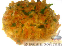 Капуста тушеная с овощами