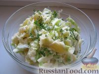 Салат из молодой капусты с апельсинами