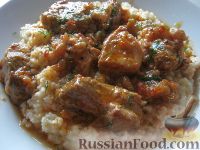 Свинина тушеная с аджикой