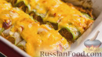 Рулетики из кабачков с курицей