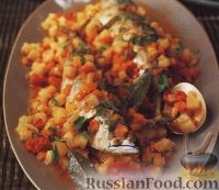 Скумбрия, запеченная с овощами