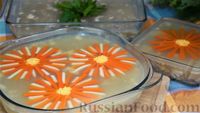 Праздничный холодец из свиных ножек, рульки и курицы