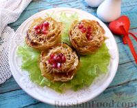 "Розы" из картофеля и бекона