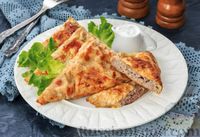 Конвертики из лаваша с мясом, в духовке