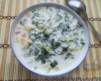 Окрошка мясная на кефире