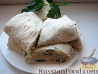 Лаваш с зеленью к шашлыку