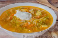 Щи из молодой капусты с помидорами