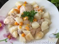 Курица в горшочке с гарниром