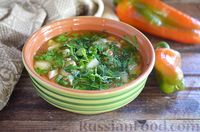 Суп из консервированного тунца с кукурузой и перцем
