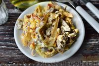 Салат с куриной печенью, кукурузой и яичным блинчиком