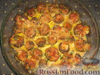 Шампиньоны фаршированные запеченные