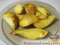 Запеченный картофель с чесноком