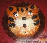Салат "Тигрёнок - символ года 2010"
