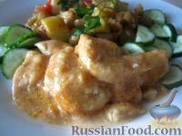 "Бефстроганов" из куриной грудки