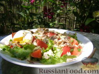 Овощной салат с тунцом